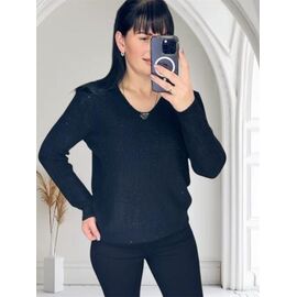 Фотография Свитер женский 25416 black р.46-50 "PULSE" недорого оптом от прямого поставщика