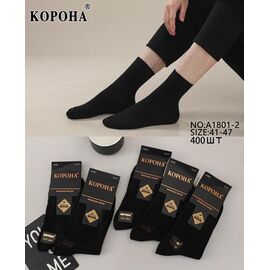 Шкарпетки чоловічі A1801-2 black р.41-47 "Корона" недорого оптом від прямого постачальника