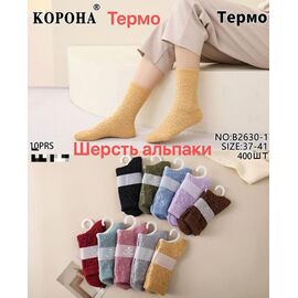 Шкарпетки жіночі теплі B2630-1 mix р.37-41 "Корона" недорого оптом від прямого постачальника