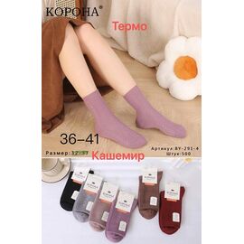 Фотография Носки женские тёплые BY291-4 mix р.36-41 "Корона" недорого оптом от прямого поставщика