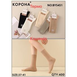 Фотография Носки женские тёплые BY5451 mix р.37-41 "Корона" недорого оптом от прямого поставщика