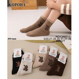 Шкарпетки дитячі теплі на хлопчика C3607-1 mix р.31-36 "Корона" недорого оптом від прямого постачальника