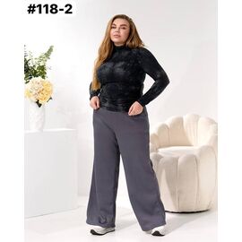 Фотография Штаны женские утеплённые 118-2 grey р.52-62 "ZLATA" недорого оптом от прямого поставщика
