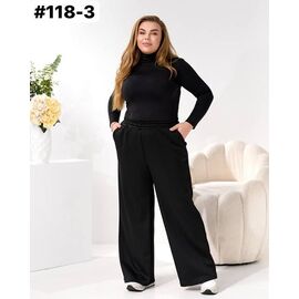 Фотография Штаны женские утеплённые 118-3 black р.52-62 "ZLATA" недорого оптом от прямого поставщика