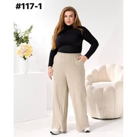 Фотография Штаны женские утеплённые 117-1 beige р.52-62 "ZLATA" недорого оптом от прямого поставщика
