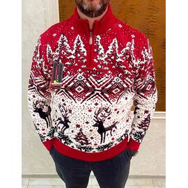 Фотография Свитер мужской 56751 red р.L-2XL "TURHAN" недорого оптом от прямого поставщика