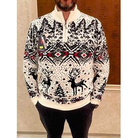 Фотография Свитер мужской 56752 white р.L-2XL "TURHAN" недорого оптом от прямого поставщика