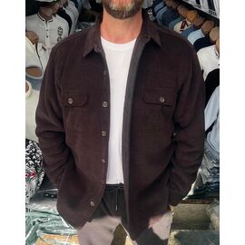 Сорочка чоловіча тепла 56761 brown р.L-2XL "TURHAN" недорого оптом від прямого постачальника
