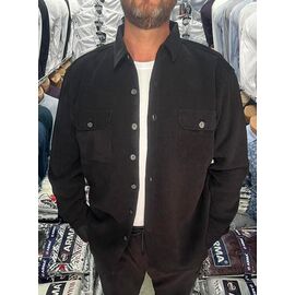 Фотография Рубашка мужская тёплая 56765 black р.XL-5XL "TURHAN" недорого оптом от прямого поставщика