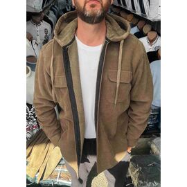 Сорочка чоловіча тепла 56770 beige р.XL-5XL "TURHAN" недорого оптом від прямого постачальника