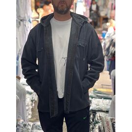 Сорочка чоловіча тепла 56772 d.grey р.XL-5XL "TURHAN" недорого оптом від прямого постачальника