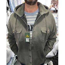 Сорочка чоловіча тепла 56775 green р.XL-5XL "TURHAN" недорого оптом від прямого постачальника