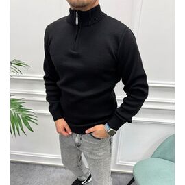 Светр чоловічий 56782 black р.3XL-5XL "TURHAN" недорого оптом від прямого постачальника