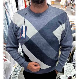 Светр чоловічий 56816 grey р.L-2XL "TURHAN" недорого оптом від прямого постачальника