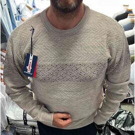 Светр чоловічий 56830 beige р.L-2XL "TURHAN" недорого оптом від прямого постачальника