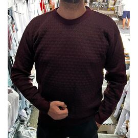 Фотография Свитер мужской 56846 wine р.L-2XL "TURHAN" недорого оптом от прямого поставщика