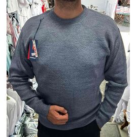 Светр чоловічий 56853 grey р.L-2XL "TURHAN" недорого оптом від прямого постачальника
