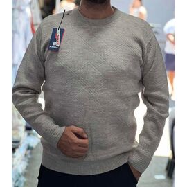 Светр чоловічий 56857 l.grey р.L-2XL "TURHAN" недорого оптом від прямого постачальника