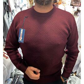 Светр чоловічий 56863 wine р.L-2XL "TURHAN" недорого оптом від прямого постачальника