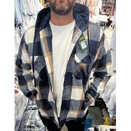 Сорочка чоловіча тепла A691 navy р.XL-5XL "TURHAN" недорого оптом від прямого постачальника