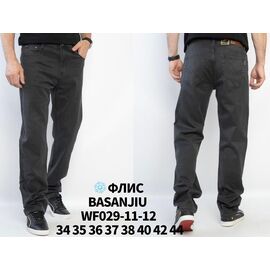 Джинси чоловічі WF029-11-12 grey р.34-44 "Basanjiu" недорого оптом від прямого постачальника