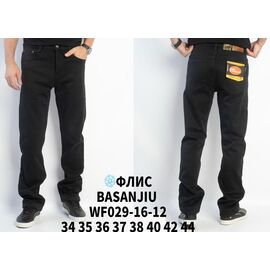 Джинси чоловічі WF029-16-12 black р.34-44 "Basanjiu" недорого оптом від прямого постачальника