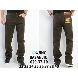 Джинси чоловічі WF029-37-10 khaki р.30-40 "Basanjiu" недорого оптом від прямого постачальника