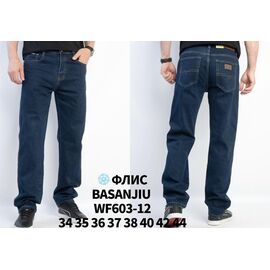 Джинси чоловічі WF603-12 blue р.34-44 "Basanjiu" недорого оптом від прямого постачальника