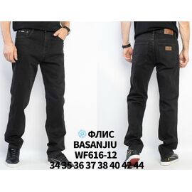 Фотография Джинсы мужские WF616-12 black р.34-44 "Basanjiu" недорого оптом от прямого поставщика