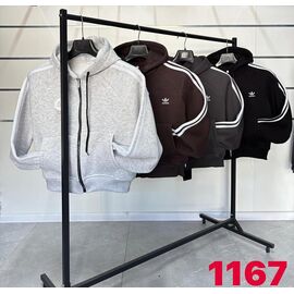 Фотография Кофта спортивная женская тёплая 1167 black р.42-50 "SVITANOK" недорого оптом от прямого поставщика