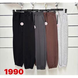 Фотография Штаны спортивные женские тёплые 1990 d.grey р.42-48 "SVITANOK" недорого оптом от прямого поставщика