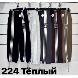 Фотография Штаны спортивные женские тёплые 224 wine р.42-48 "SVITANOK" недорого оптом от прямого поставщика