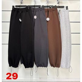 Фотография Штаны спортивные женские тёплые 29 brown р.42-48 "SVITANOK" недорого оптом от прямого поставщика