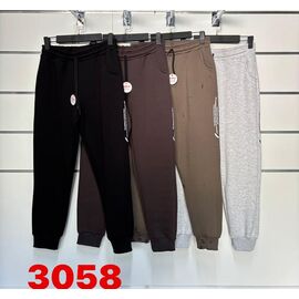 Фотография Штаны спортивные женские тёплые 3058 brown р.50-58 "SVITANOK" недорого оптом от прямого поставщика