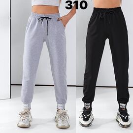 Фотография Штаны спортивные женские тёплые 310 black р.42-50 "SVITANOK" недорого оптом от прямого поставщика