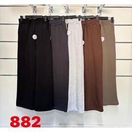 Фотография Штаны спортивные женские тёплые 882 beige р.42-50 "SVITANOK" недорого оптом от прямого поставщика