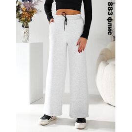 Фотография Штаны спортивные женские тёплые 883 l.grey р.42-50 "SVITANOK" недорого оптом от прямого поставщика