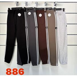 Фотография Штаны спортивные женские тёплые 886 brown р.42-50 "SVITANOK" недорого оптом от прямого поставщика