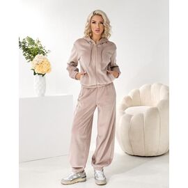 Фотография Костюм спортивный женский тёплый TS139 beige р.42-48 "SVITANOK" недорого оптом от прямого поставщика