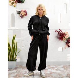 Фотография Костюм спортивный женский тёплый TS141 black р.42-48 "SVITANOK" недорого оптом от прямого поставщика