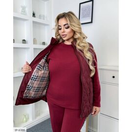 Фотография Женский костюм кофта с брюками на резнике большие размеры р.46-48;50-52;54-56;58-60;62-64 (4цв) "VLADA" купить недорого от прямого поставщика