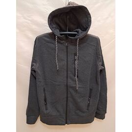 Кофта спортивна чоловіча 2322A d.grey р.M-3XL "ZERO" недорого оптом від прямого постачальника