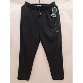 Фотография Штаны спортивные мужские утеплённые 2425 black р.6XL-10XL "ZERO" недорого оптом от прямого поставщика