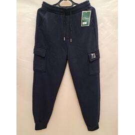 Штани спортивні чоловічі утеплені 2421 navy р.XL-5XL "ZERO" недорого оптом від прямого постачальника