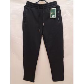 Фотография Штаны спортивные мужские утеплённые 2412 black р.XL-5XL "ZERO" недорого оптом от прямого поставщика