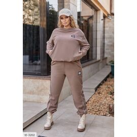 Фотография Женский прогулочный костюм со штанами большие размеры р.50-52;54-56;58-60;62-64 (6цв) "LETTI" купить недорого от прямого поставщика