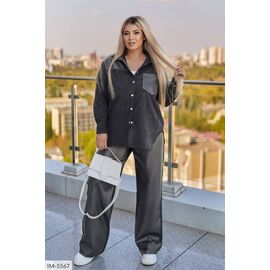 Фотография Женский прогулочный костюм со штанами большие размеры р.50-52;54-56;58-60;62-64 (4цв) "LETTI" купить недорого от прямого поставщика