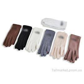 Фотография Перчатки женские Зима M6 mix (12 шт. р.сетка 6,5-8,5) "KUINH" недорого оптом от прямого поставщика
