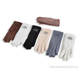 Фотография Перчатки женские Зима M6-1 mix (12 шт. р.сетка 6,5-8,5) "KUINH" недорого оптом от прямого поставщика