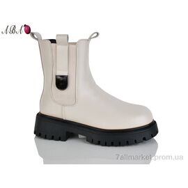 Фотография Ботинки женские стильные зима 001-2  beige (6 пар р.36-41) "Aba" недорого оптом от прямого поставщика
